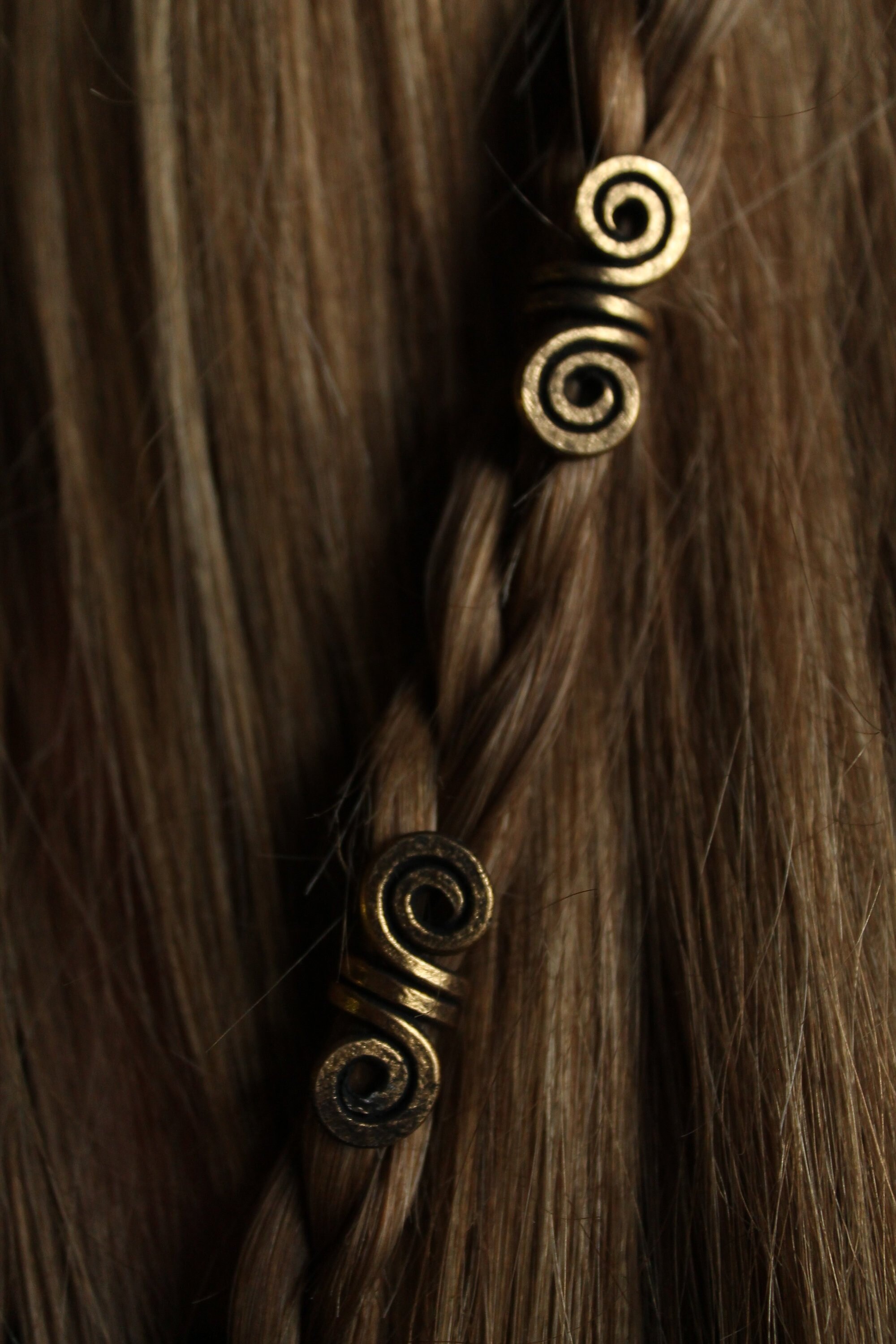 2 Viking Hair Beads for Braids Dreadlocks and Beard Viking Etsy UK