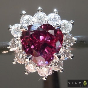 1.25ct Purple Triangular Sapphire Ring