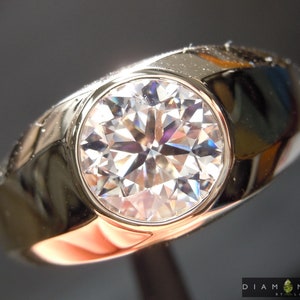 Anello con diamante da 1,90 ct K (blu forte) R9246