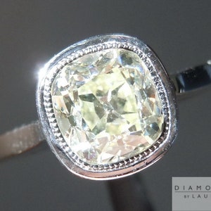 1.42ct O-P SI1 Old Mine Brilliant Diamond Ring R5165