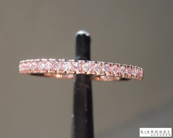 0.13ctw Pink Round Brilliant Diamond Ring R10701