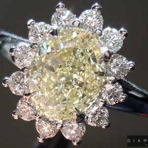 1.62ct W-X IF Oval Shape Diamond Ring R10101
