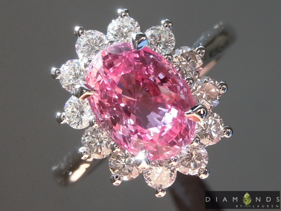2.05ct Pink Oval Sapphire R8556 - Etsy
