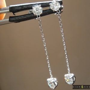 0.76ctw F-G Runde Brillant Diamant Ohrringe R9190