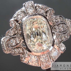 1.03ct J SI1 Cushion Cut Diamond Ring R7330