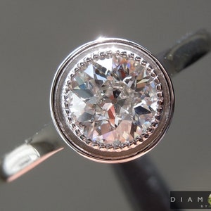 0.58ct H VS2 Old European Cut Diamond Ring R5939