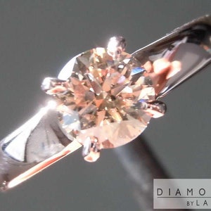0.80ct N (Brown) I1 Round Brilliant Diamond Ring R7458