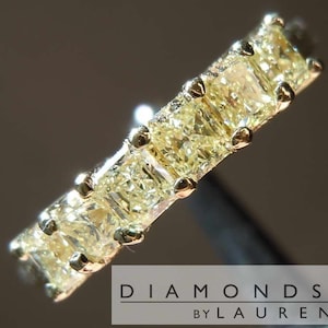 0.99ctw Yellow VS Princess Cut Diamond Ring R9217