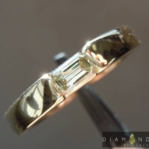 0.40ct Y-Z I1 Emerald Cut Diamond Ring R6003