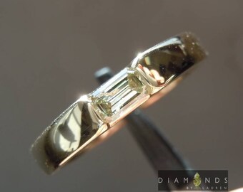 0.40ct Y-Z I1 エメラルドカット ダイヤモンド リング R6003 - Etsy 日本