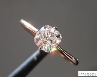0,70 kt roze VVS1-diamantenring R7132
