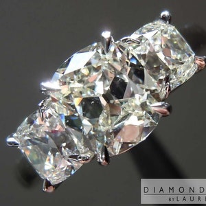 1.05ct K SI1 Cushion Cut Diamond Ring R7305