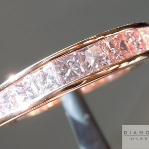 1.18ctw Pink Princess Cut Diamond Ring R4877