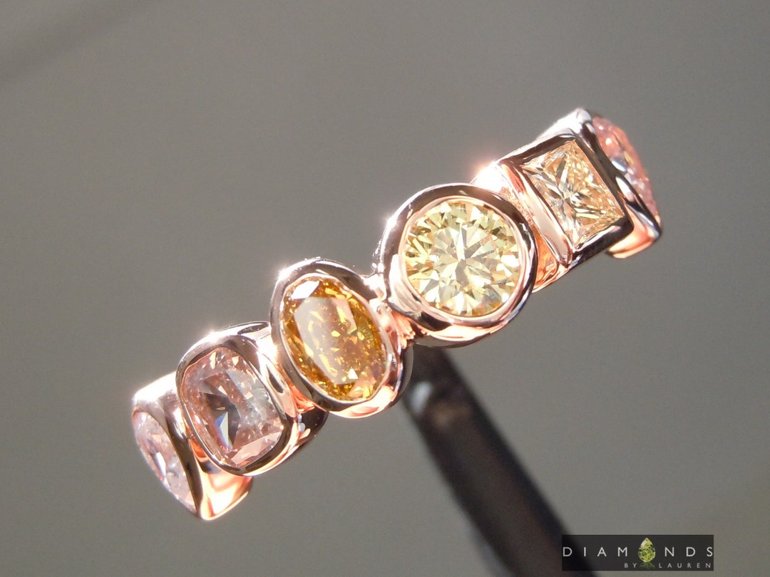 1.42ctw Fancy Colored Diamond Ring R10150 - Etsy