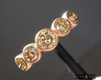 1.16ctw Yellow Round Brilliant Diamond Ring R10179