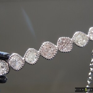 1.10ctw Gray Pink Cushion Cut Diamond Pendant R8977