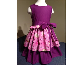 Fair Lady Dress PDF patron de couture et tutoriel, taille 3-8, téléchargement immédiat