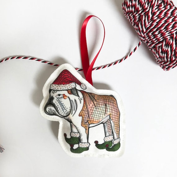 English Bulldog Christmas Tree Decoration Dog Christmas Tree Etsy