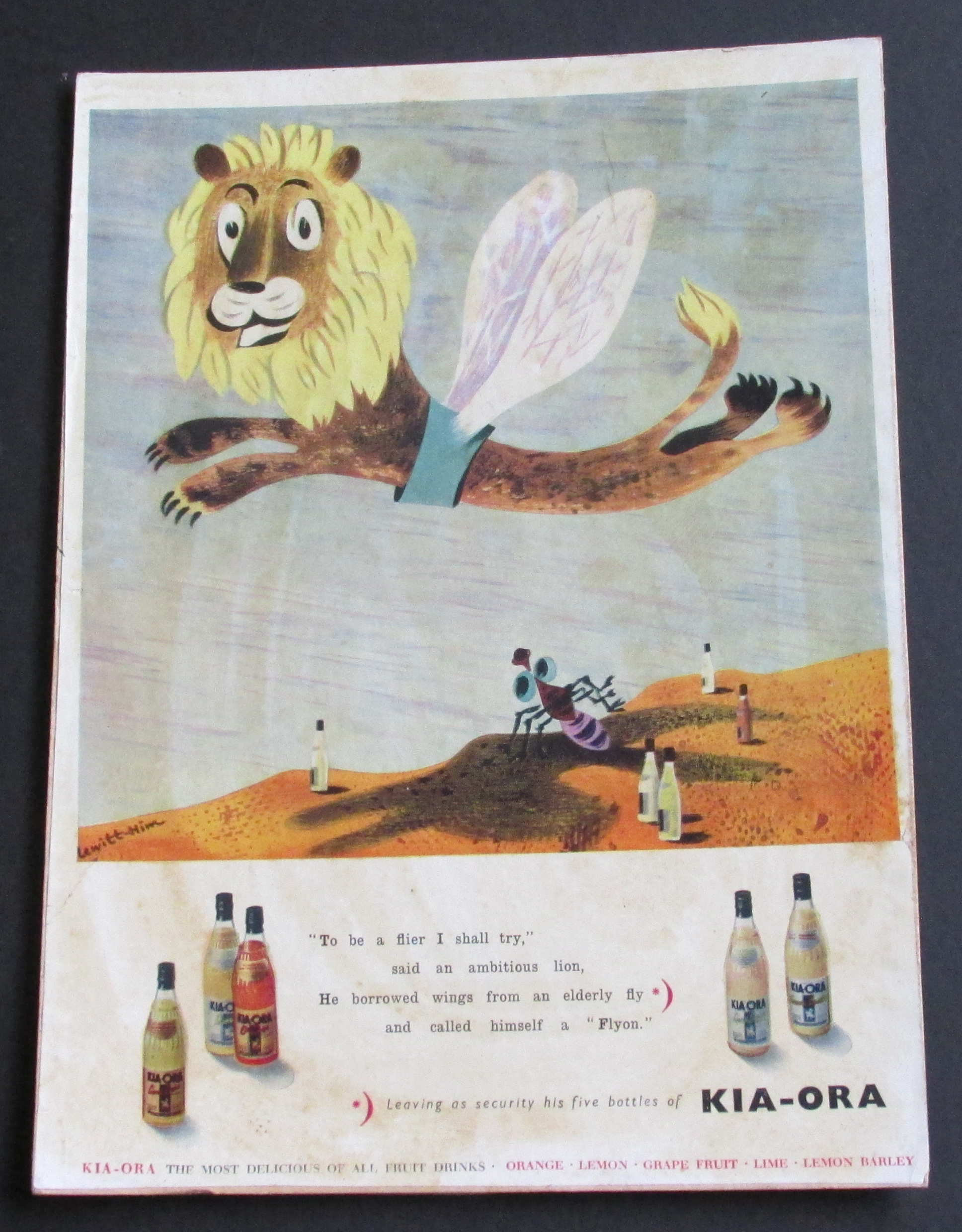 Kia ora Vintage Advertising poster reproduction.