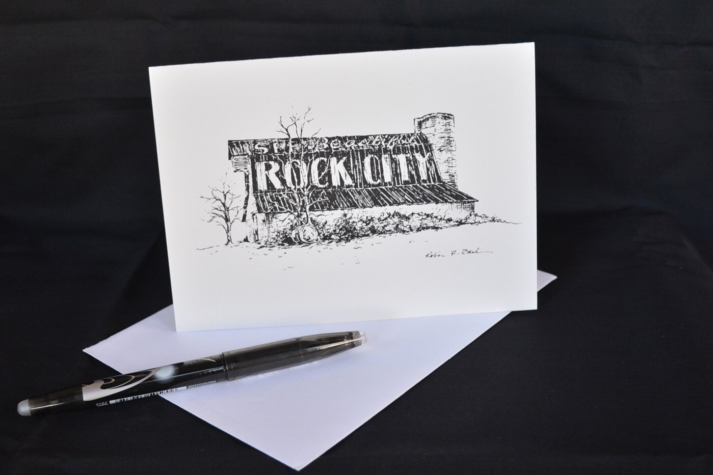 See Rock City barn pen and ink note card Rustic barn card | Etsy See Rock City barn pen and ink note card Rustic barn card | Etsy