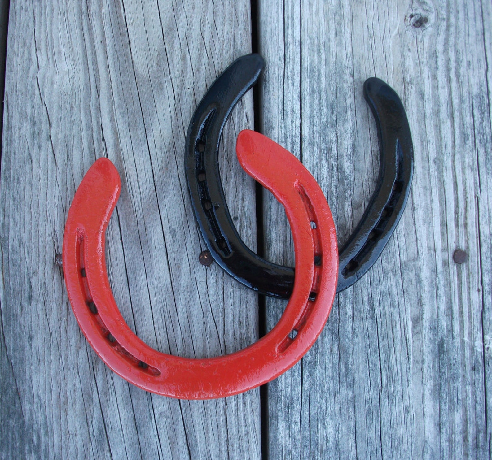 Horseshoe Decor Outdoor Yard Art Barn Decor Painted Horse Etsy