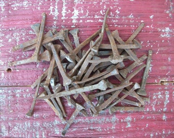 Horseshoe nails, DIY horse project, Rustic Horse Shoe nails arts/crafts, Nails for hanging jewelry, Used shoeing nails, Rustic horseshoes