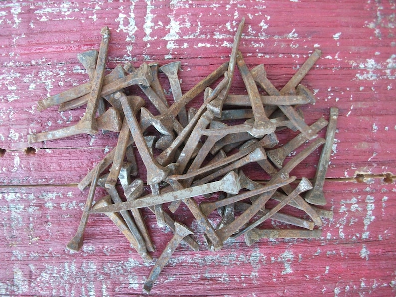 Horseshoe Nail, Used Nails, Craft Horse Project, Rustic Horse Shoe