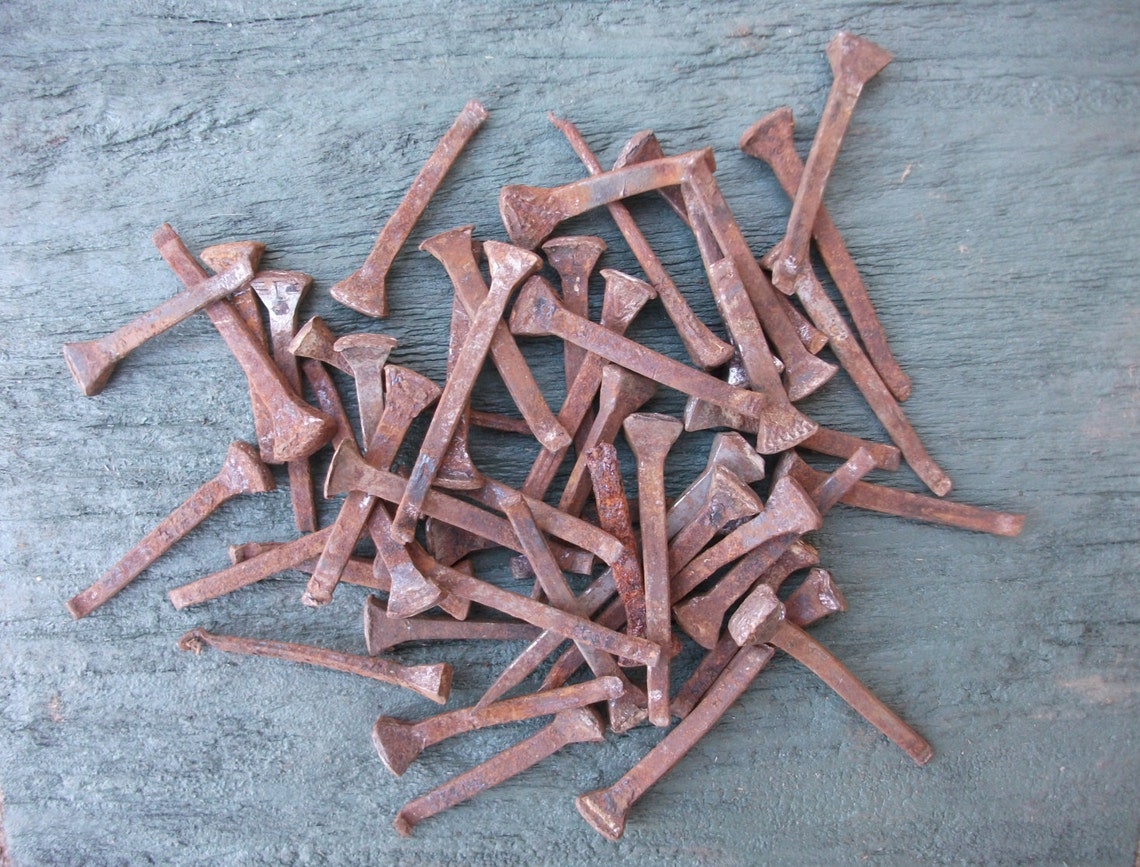 Horseshoe Nail, Used Nails, Craft Horse Project, Rustic Horse Shoe Nails Crafts, Nails for