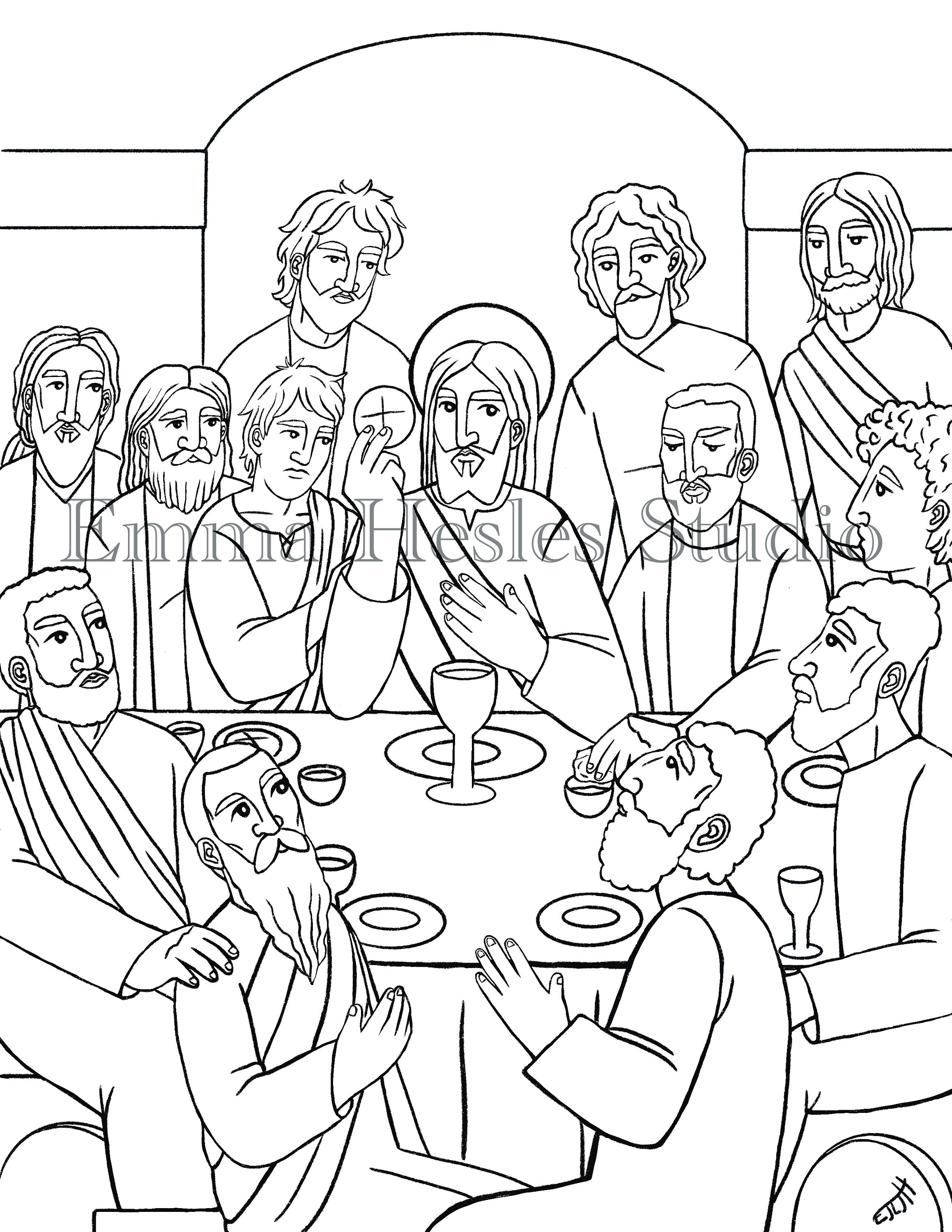 The Luminous Mysteries of the Rosary Coloring Pages - Etsy