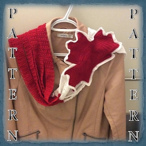 Strong and Free Infinity Chain Scarf, Maple Leaf Scarf, Canada Scarf