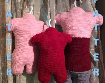 Mannequin Torsos Crochet Pattern - 3 Sizes: Toddler, Child Small and Large
