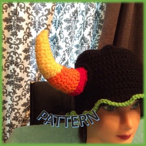Candy Corn Horns Virgo Hat Crochet Pattern image 4