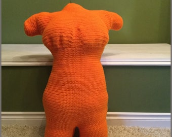 Ladies Large_Extra Large Mannequin Torsos Crochet Pattern