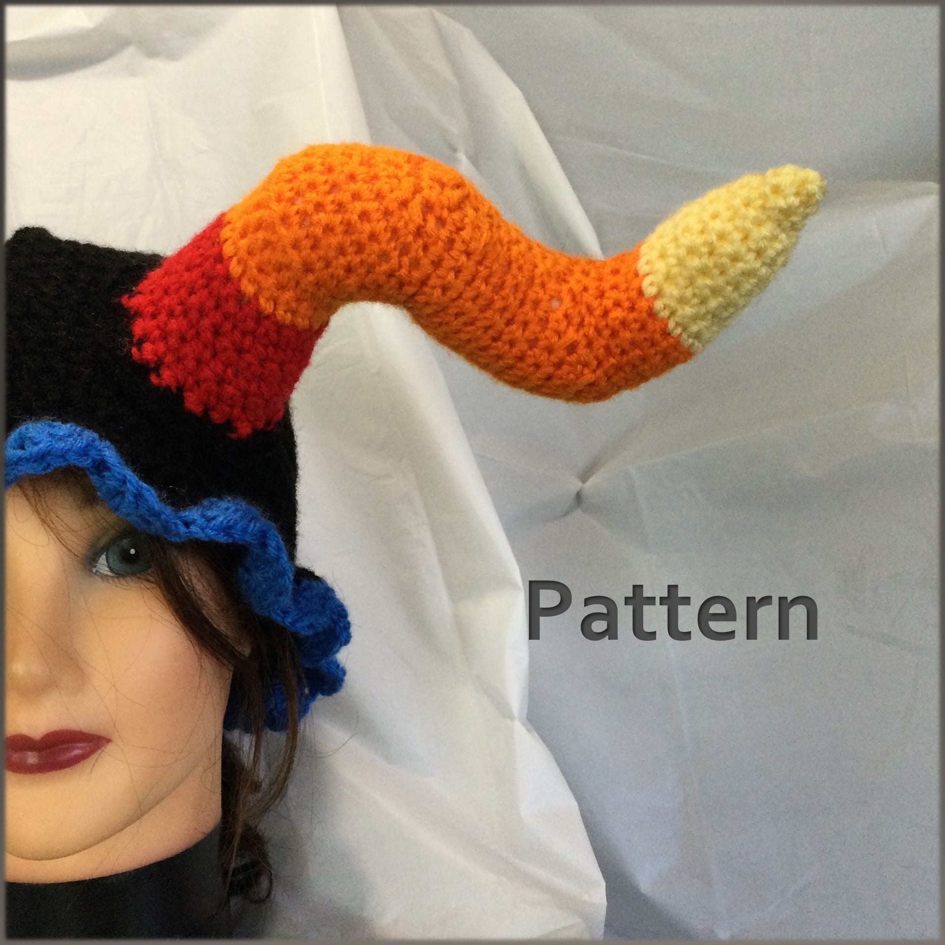 Circinus Hat Pattern With Candy Corn Horns Etsy