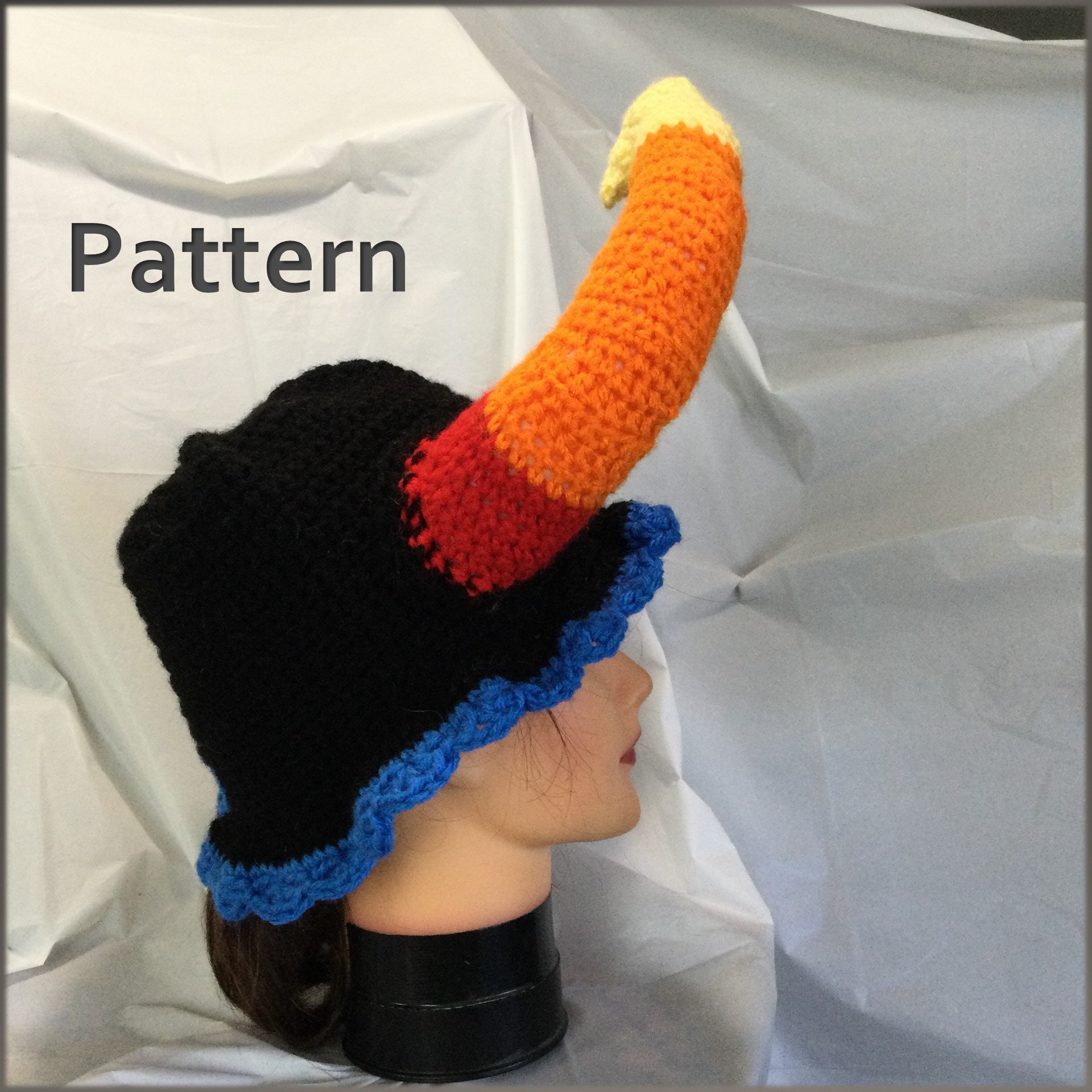 Circinus Hat Pattern With Candy Corn Horns Etsy