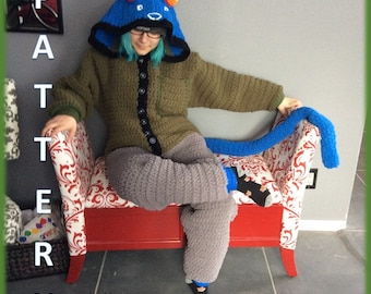 Leo Adult Onesie Crochet Pattern UK