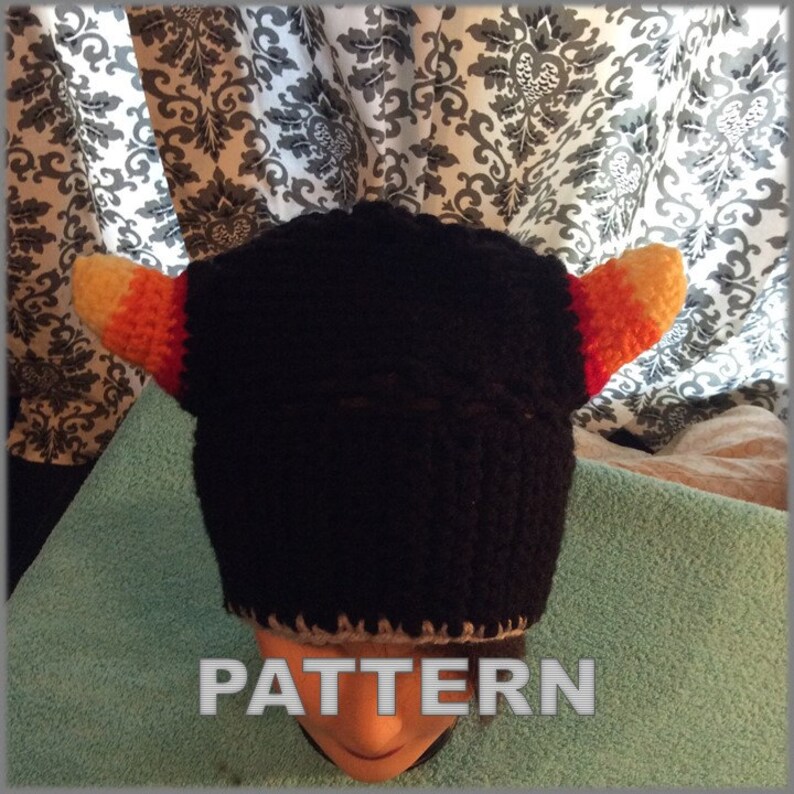 Candy Corn Horns Zodiac Cancer Hat Crochet Pattern Etsy
