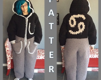 Zodiac Cancer Adult Onesie Crochet Pattern with Candy Corn Horns