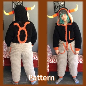 Taurus Adult Onesie Crochet Pattern