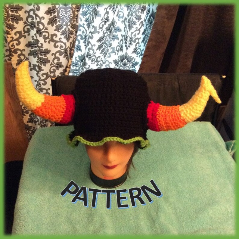 Candy Corn Horns Virgo Hat Crochet Pattern Etsy