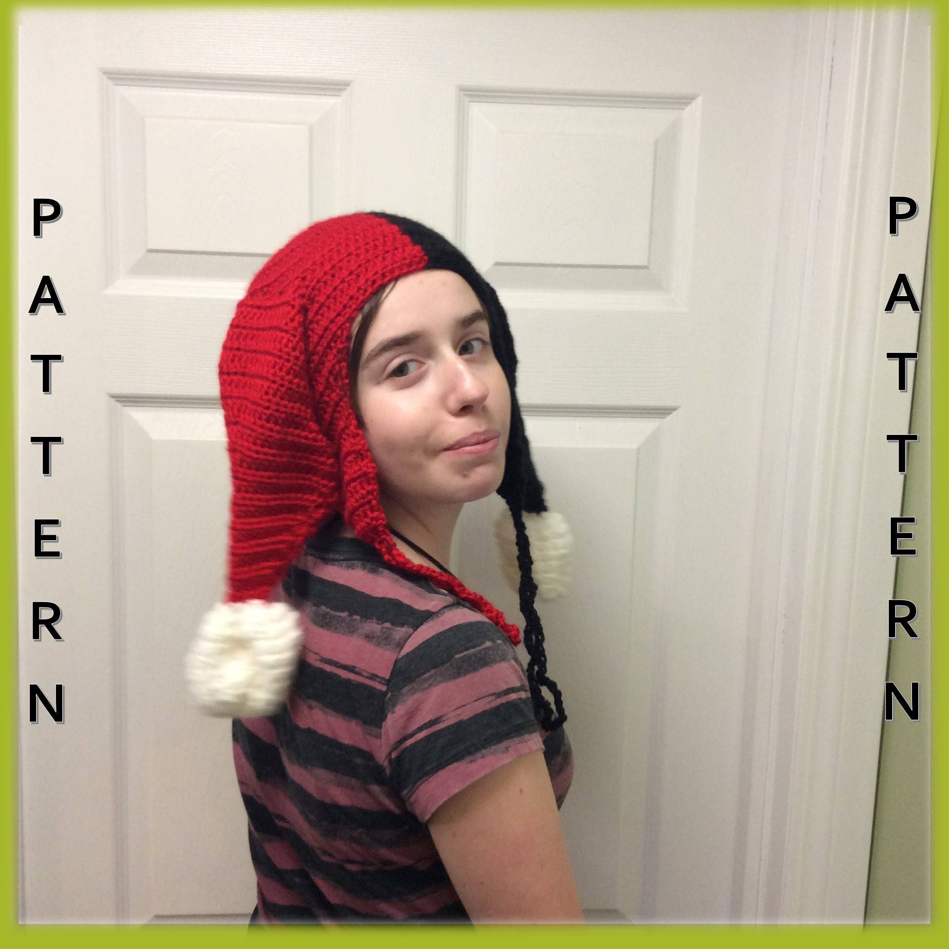 Harlequin Hat Crochet Pattern Sized Toddler Through Adult Etsy