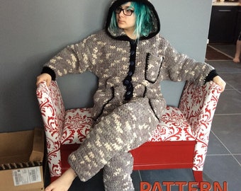 Cozy Adult Onesie Crochet Pattern