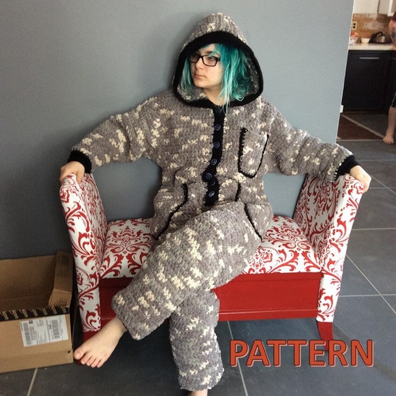 Cozy Adult Onesie Crochet Pattern -  Canada