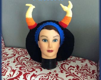 Scorpio Candy Corn Horns Hat Crochet Pattern