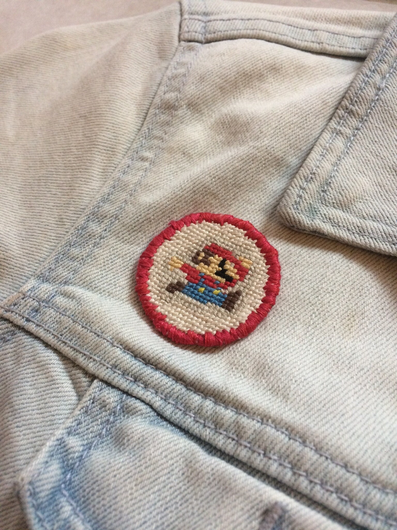 Super Mario Pixel Art Patch - Etsy
