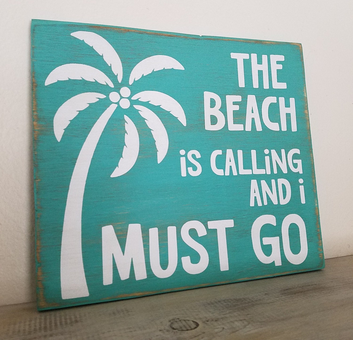 Beach Wall Sign Beach Sign The Beach Is Calling And I Must Etsy