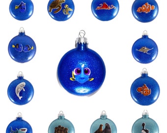 Finding Dory Ornaments - Baby Dory - Finding Nemo Ornaments - Dory Ornament - Nemo Ornament - Hank Ornament - Marlin Ornament - Disney Gifts