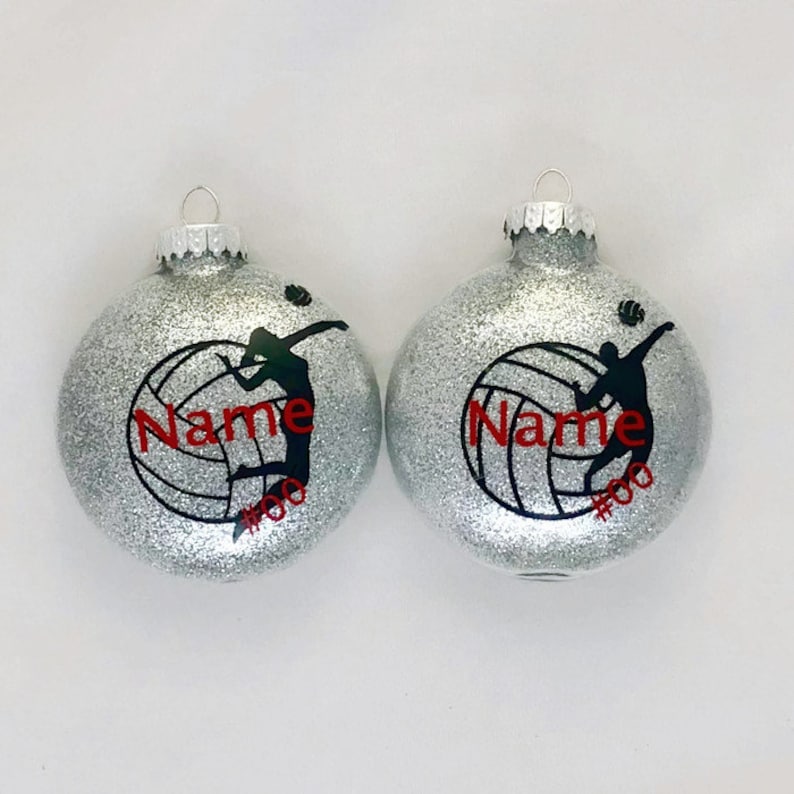 Volleyball Player Ornament Personalized Volleyball Player Etsy