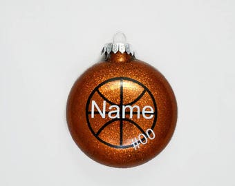 Basketball Christmas Ornament - Personalized Basketball Ornament - Basketball Player Gift - Basketball Coach Gift - Basketball Ornament