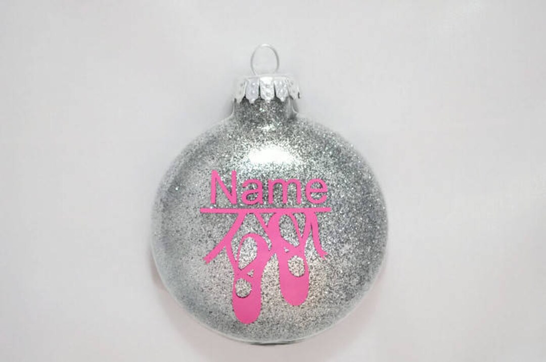 Personalized Ballet Shoes Ornament Ballet Christmas Ornament Pointe